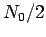 $ N_0/2$