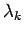 $ \lambda_k$