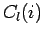 $ C_l(i)$
