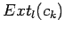 $ Ext_l(c_k)$