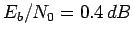 $ E_b/N_0=0.4\,dB$