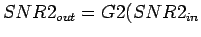 $ SNR2_{out}=G2(SNR2_{in}$
