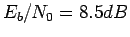 $ E_b/N_0=8.5
dB$