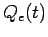 $\displaystyle Q_e(t)$