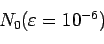 \begin{displaymath}\begin{array}{l}
N_0 (\varepsilon =10^{-6}) \\
\end{array}\end{displaymath}