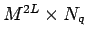 $ M^{2L}\times N_q$